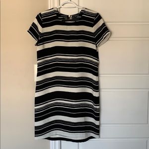 Stripped short sleeve dress